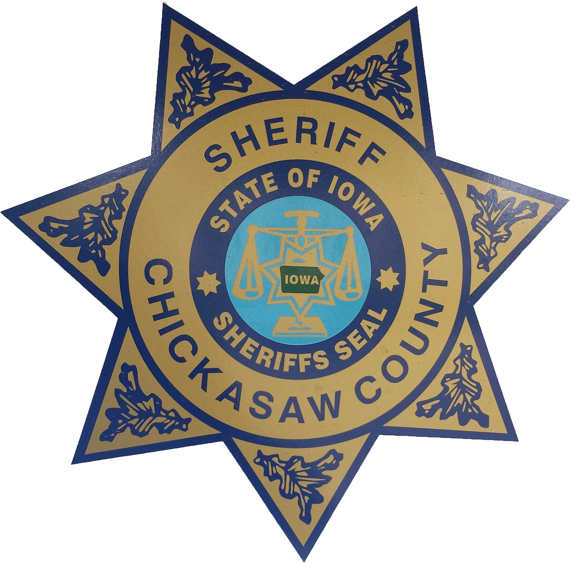 Chickasaw County Sheriff's Office Badge